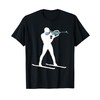 Funny Biathlon Biathlete Shooting Skiing Target Sports Lover T-Shirt