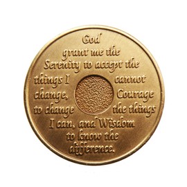 wendells AA Alcoholics Anonymous Medallion Set 30 60 90 Days 1 2 3 Month Bronze Months Chips Coins