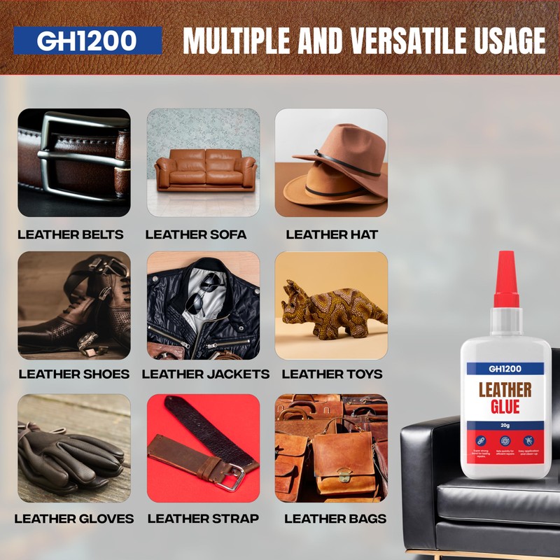 GH1200 Leather Glue Repair - 20g x 2 PCs Strong