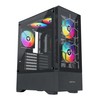Apevia Eclipse-BK Eclipse Mid Tower Gaming PC Case w/ 5X