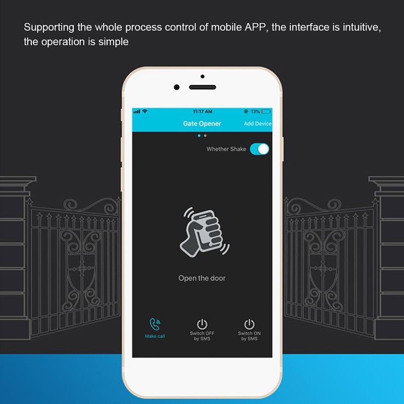 Syrisora RTU5024 Upgrade GSM Gate Opener Relay Switch Wireless Remote