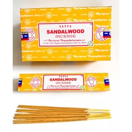 Satya Sandalwood Incense Sticks - Aromatherapy - U Pick Quantity - Free Ship! - 1 box = 15 grams