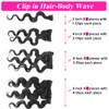 Body Wave Clip-In Hair Extensions, Real Hair, Glue-Free Hair Extensions