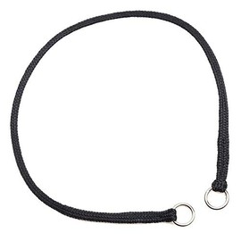 Mendota Pet Petite Slip Collar - Nylon Dog Collar - Made in The USA - Black, 1/4 in x 14 in (Medium)