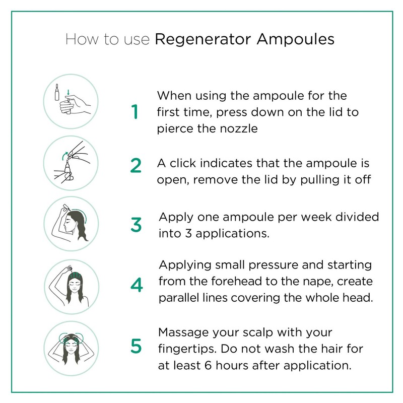 Nuggela & Sulé Regenerating ampoules Increases hair density and thickness