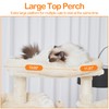 Heybly Cat Tree, 71-Inch-Tall Tower for Indoor Cats with 2