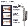 WYIPOLZI 5 Inch/128mm Spring Latch Pin Stainless Steel Barrel Bolt