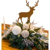 KRONLY Set of 2 Reindeer Rust Stakes Metal 32 cm