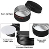10 Pcs Aluminium Empty Containers, Round Travel Cream Jars 18ml