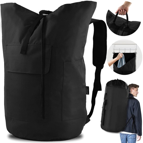 JOINPRO Laundry Bag Backpack, 125L, Extra Large with Shoulder Straps,