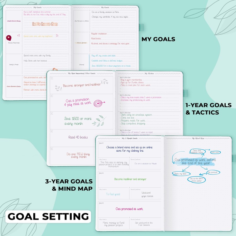 GoGirl Planner PRO Schedule - Undated Planner with Hourly Time