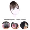 Clip in Bangs Real Human Hair Wispy Bangs Fringe with