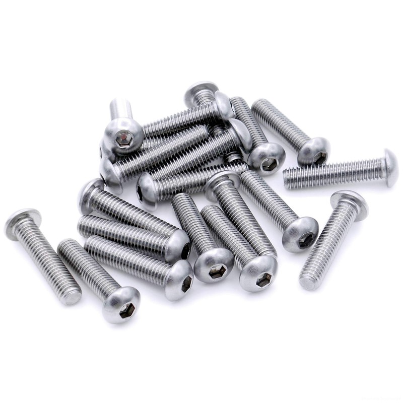 M3 (3mm x 22mm) Hex Socket Button Machine Screw (Bolt)