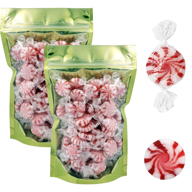 Peppermint Pinwheel Starlights Hard Candy, Kosher, Individually Wrapped (160 Count