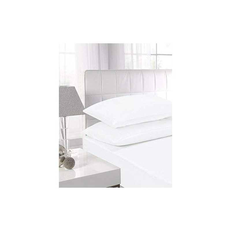 NIYS Luxury Bedding Flat 100% Egyptian Cotton Flat Sheet (White,