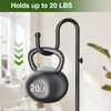 saffruff 74" Shepherds Hook Stand: Hanging Wind Chimes, Bird Feeders,