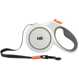 Fancy Pets Correa Retráctil para Perros Spiro Color Blanca Tamaño Chica con 3 Metros de Longitud