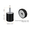 sourcing map Rubber Mounts 4pcs M6 Male/Female Vibration Isolator Shock