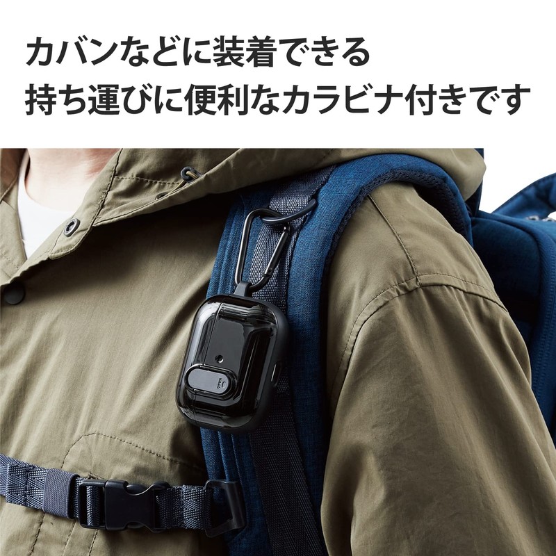 Elecom AVA-AP2TSLBK AirPods Pro (2019) Compatible Case, Cover, Hybrid TOUGH