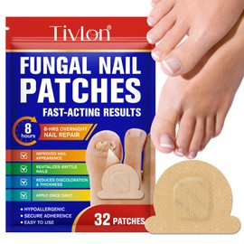 Fungal Nail Patches,32PCS Fungal Nail Patches for Toenails,Nail Repair for Damaged Nails,Extra Strong 8-Hour Repair Pads for Toenail Fungus Easy To Use Toenail Pads for Nail Fungus