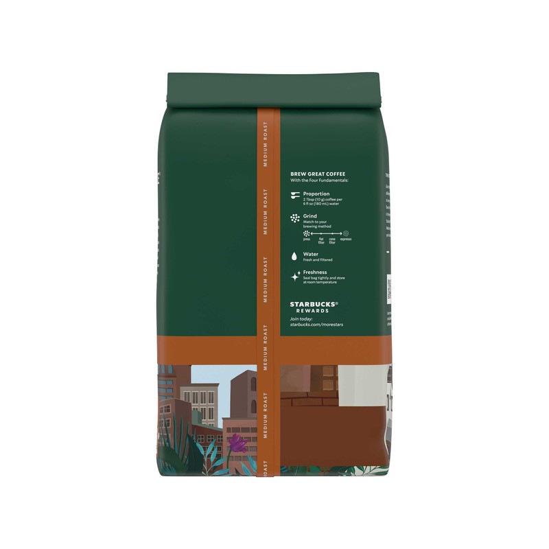 Starbucks Whole Coffee Beans, Medium Roast Hot or Iced Coffee,