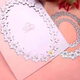 Oval Frame Die Cuts for Card Making Metal Cutting Dies for Paper Scrapbooking DIY Embossing Decor Crafts