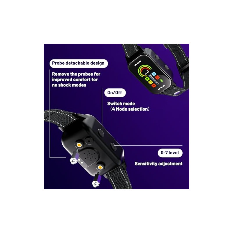 Bark Collar 2 Pack,Bark Collar for Large Medium Small Dogs