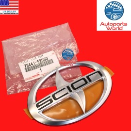 Scion GENUINE SCION 2008-2010 xB FRONT | 2004-2006 xA REAR CHROME EMBLEM 75441-52050