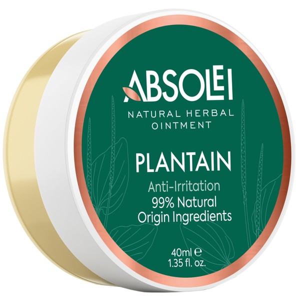 Absolei Plantain Ointment, Natural Ointment for Itching, Rashes and Itchy