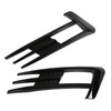 Glossy Black Front Fog Lamp Eyebrow Eyelid Cover Trim Replacement