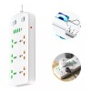 Maíz Multicontacto Cargador Usb Barra Supresor Picos Escritorio