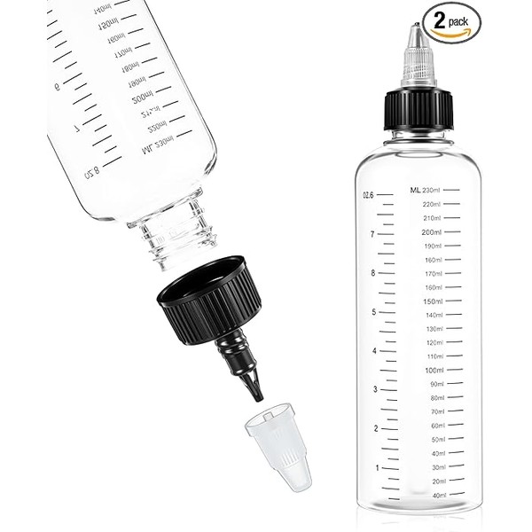 2 Pack Hair Dye Bottle, Oil Bottle for Hair 8.5oz