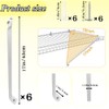 12 Inch Wire Shelf Brackets, White Wire Shelf Support Bracket,