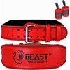 Beast Power Gear Weight Lifting Belt - 4” Genuine Leather