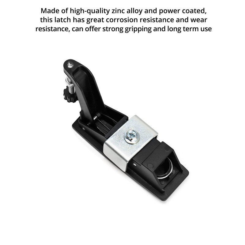 QWORK Compression Latch Lock, 4 Pack, Zinc Alloy, Flush Lever