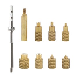QINGYIWL Soldering Tips, Melting Aid, M2 M2.5 M3 M4 M5 M6 M8 Brass Soldering Iron Tips with Standard 936 Universal Tips, Threaded Insert 3D Printing for Soldering Iron TS001