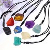 Erliway Erliway 1.2" Raw Stone Necklace for Women Men, Natural