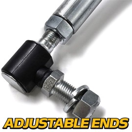 HD Switch - Improved LH/RH Steering Drag Link Set fits Husqvarna YTH20K42 YTH20K46 YTH24K48 - OEM Upgrade: Includes Sector Gear Dust Caps - OEM Upgrade: Includes Sector Gear Dust Caps