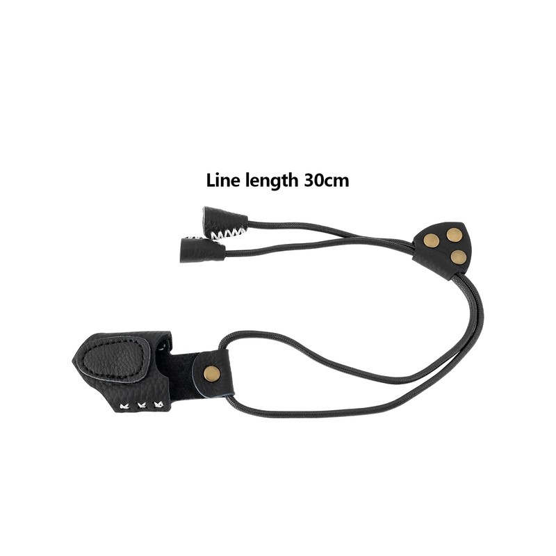 YINETTECH 1PC Archery Thumb Ring PU Leather Thumb Guard Ring