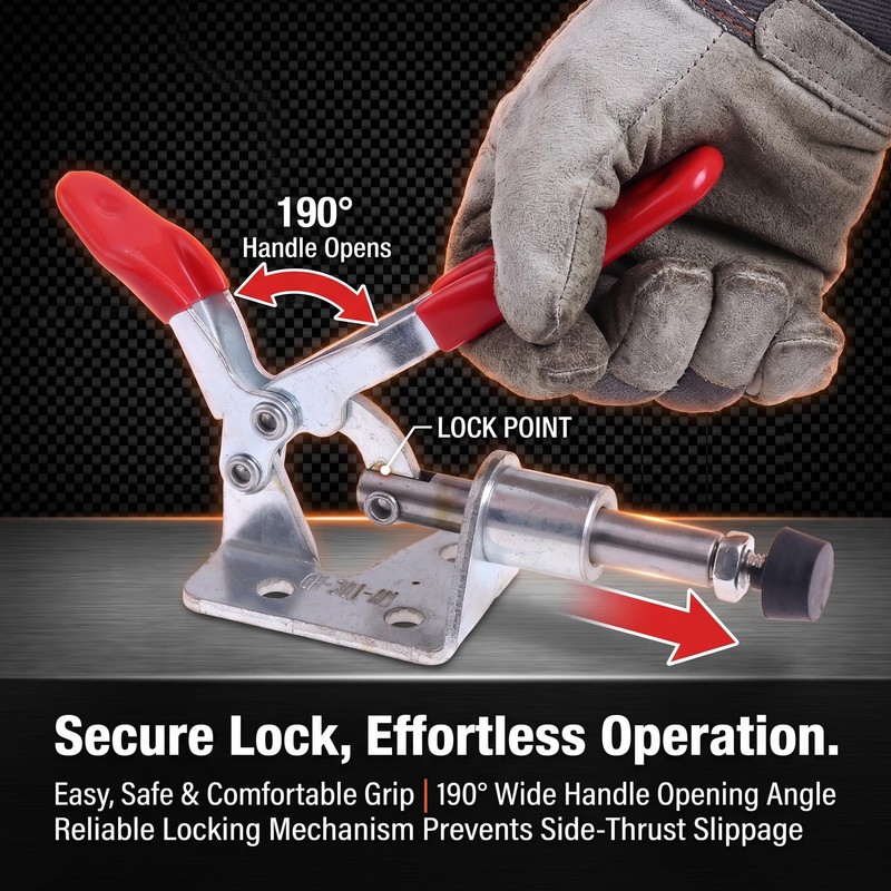 Toggle Latch Clamp, Quick Release Horizontal Clamps for Woodworking Jigs