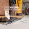 Operitacx Desktop Whiteboard Acrylic Monthly Planner Dry Erase Board with