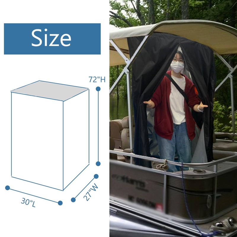 Privacy Tent for Boat Changing Room - Bimini Top Hanging