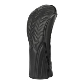 Driver Headcover - Golf Driver Head Cover for Woods and Driver, PU Leather Stars Golf Accessories Head Cover for Golf Clubs - Black