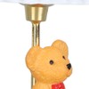 1: 12 Scale Dollhouse Bear Table Decor Realistic LED Lamp
