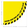 Caution Door Swing Area Keep Area Clear, 24x48 Inches, Floor