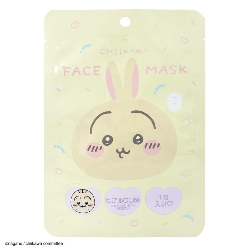 Shobido 467437 Chiikawa Rabbit Face Mask