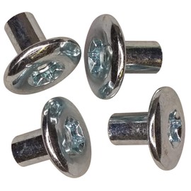 JQuad 5/16" Torx Barrel Nuts (4 Pack) - Trailer Hardware Nuts for Enclosed Cargo Trailers and Horse Trailers, Ramp Door Bar Latch and Hasp Camtainer Bolt Fasteners