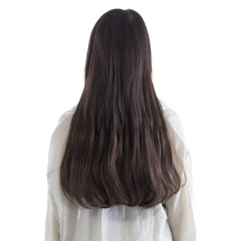 Bright Lara cy114-BK Collar Extension, Collarless Wig, Long Straight, One Touch Extension, Hair Extensions