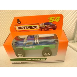 MATCHBOX SUPERFAST 1997 MATCHBOX SUPERFAST MONSTER TRUCK #54 CHEVY K-1500 PICK-UP 4X4 NEW IN BOX