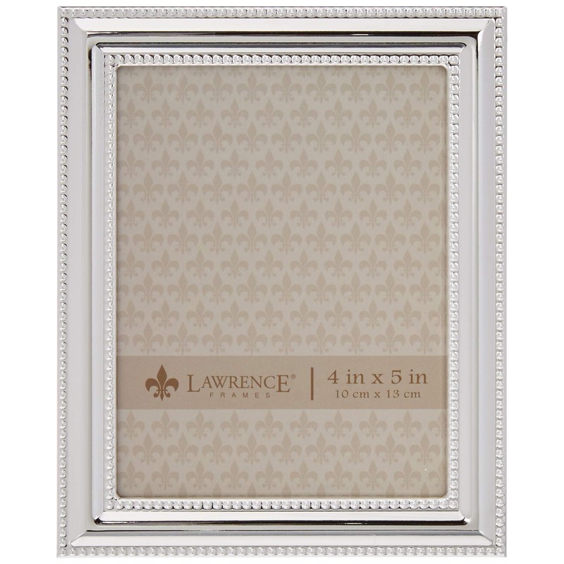 Lawrence FRAMES 510745 4 x 5-Inch Silver Plated Metal Photo